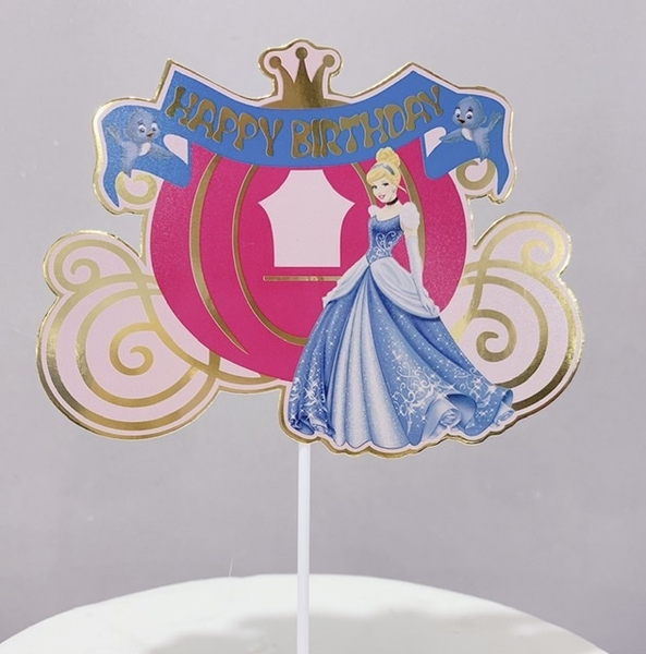 CAM-10 cây cắm giấy tráng gương-công chúa và xe kéo.  (mua 1 tặng 1)