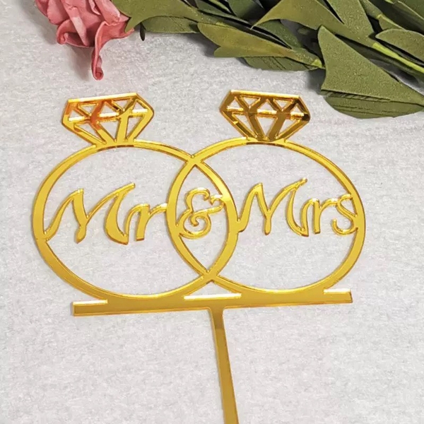 Set 10 mica nhẫn đôi (màu vàng).