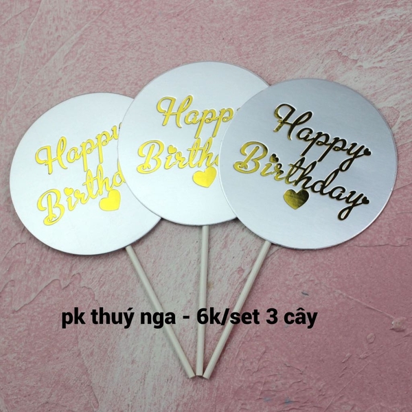 CAM-Set 3 bảng tròn-bạc