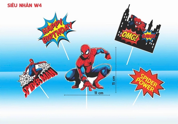 10 set nhện giấy HD mới (siêu nhân nhện chống tay)9901.