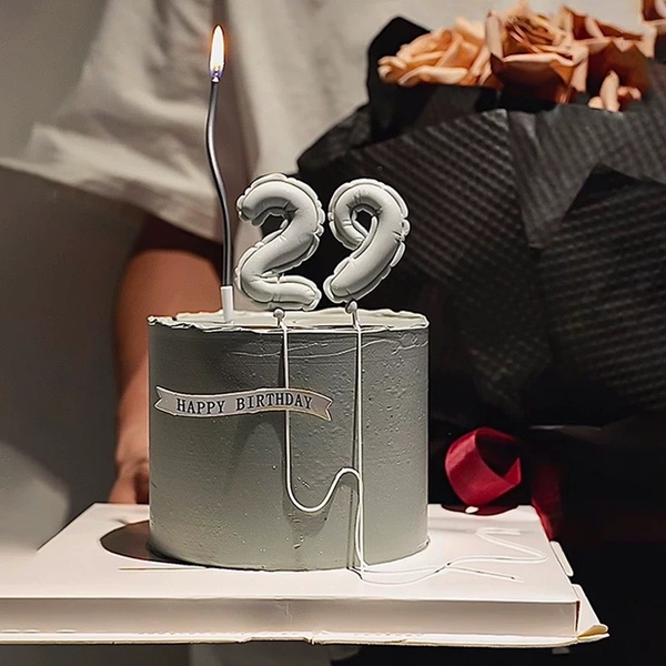 Khuôn silicon số (0-9) viền hoa size  4.5cm 9561.