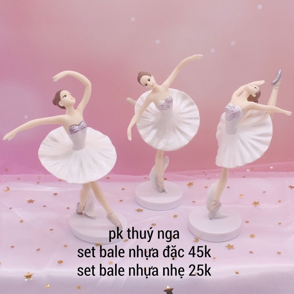 Set 3 cô gái bale- TRẮNG (xả kho).