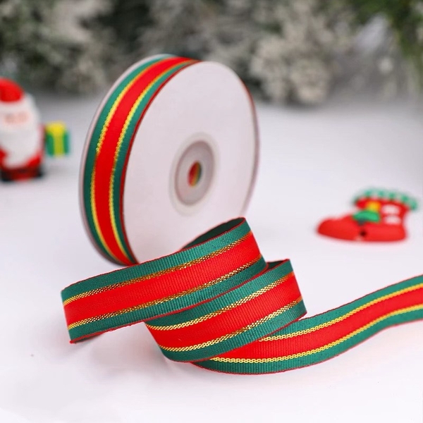 Ruybang noel-sọc xanh đỏ (2cm x 25m).