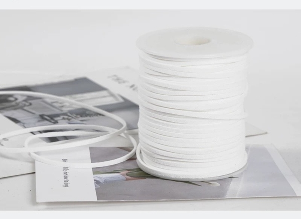 Cuộn dây da 50m-TRẮNG.