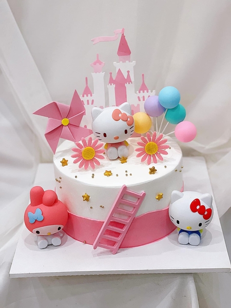 Set 10 - Lâu đài giấy trắng hồng (mới.