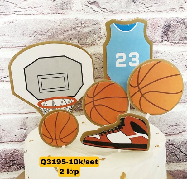 Combo 2 set giấy- cầu thủ bóng rổ xanh đậm.