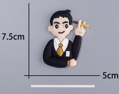 TUONG-Chàng trai áo đen cầm tẩu thuốc (nhựa dẻo).