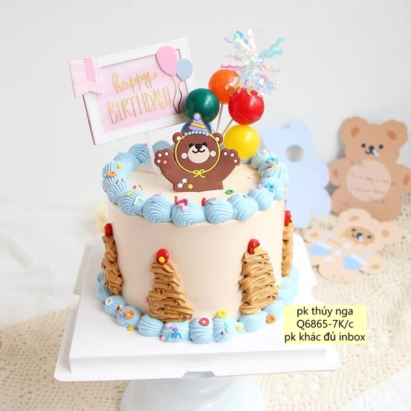 Tượng Gấu nâu giơ 2 tay (nhựa dẻo).