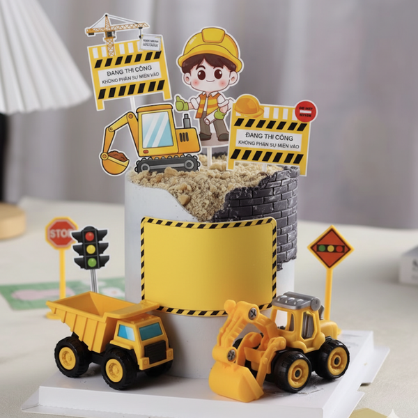 Combo 2 set giấy - em bé và xe công trình9898.