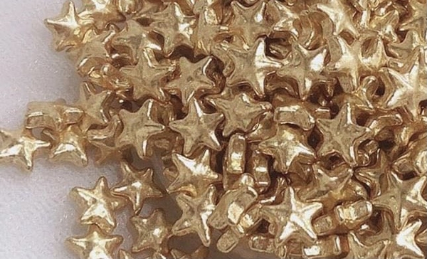 Cốm sao đường mạ vàng đẹp (túi 100gam).