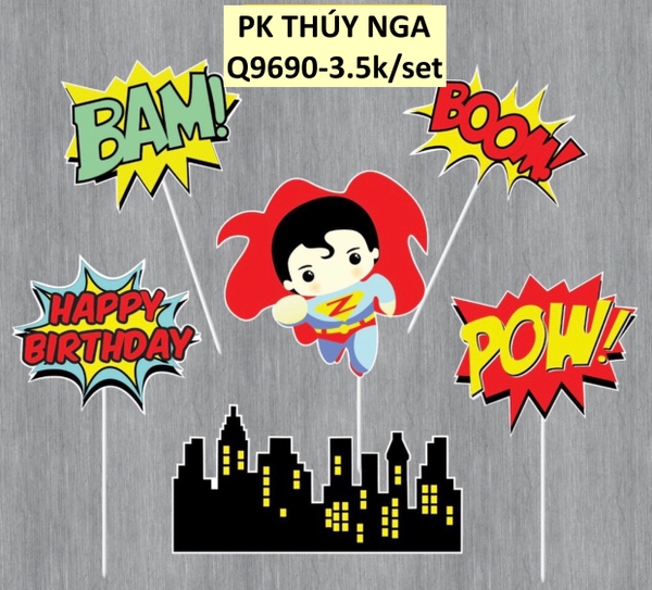 10 Set giấy Siêu nhân bay HD (mẫu mới).