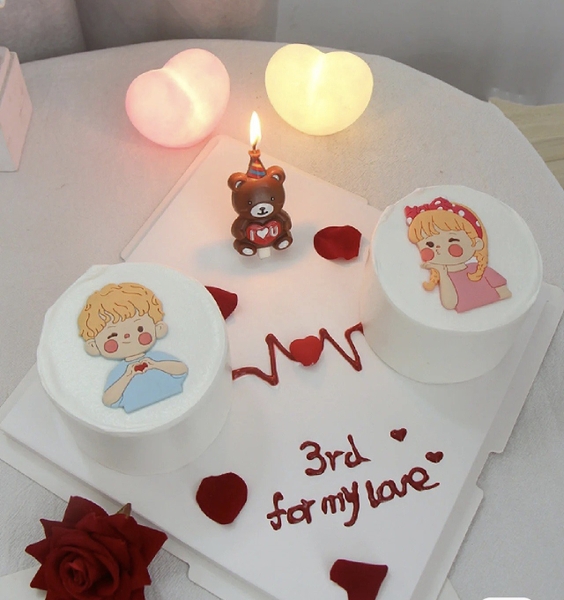 Nến gấu (i LOVE YOU)-NÂU.