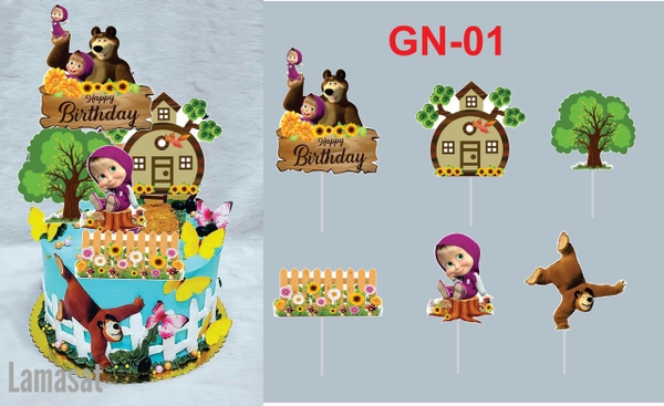 Set giấy Gấu và em bé tím HD.