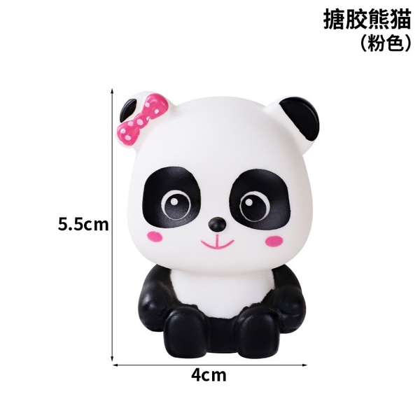 Tượng GẤU TRÚC nhựa-HỒNG.