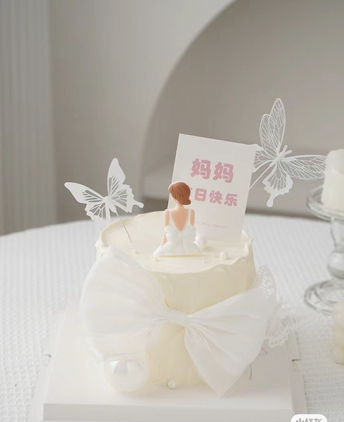 Nơ vải trắng mẫu mới.