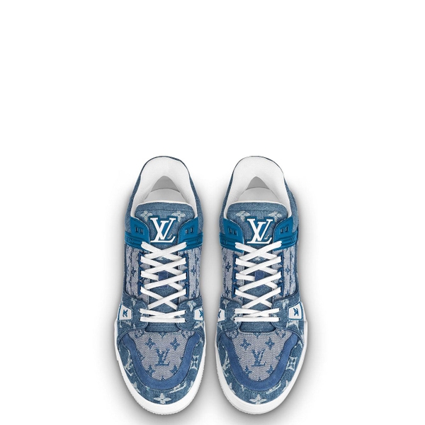 louis vuitton denim trainers
