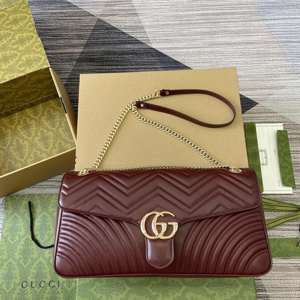 【送料込み】SALE!!Gucciグッチ♪702234★MARMONT GG Marmont XL Shyn Lux - Top Quality