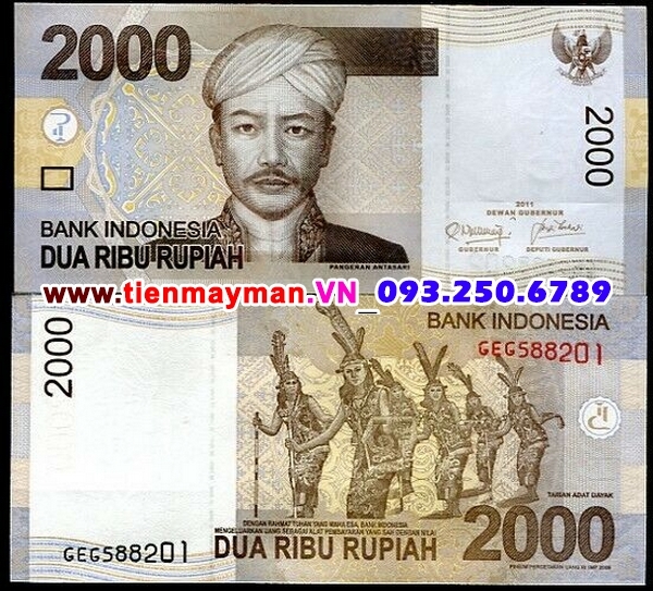 Tiền giấy Indonesia 2000 Rupiah 2009 UNC