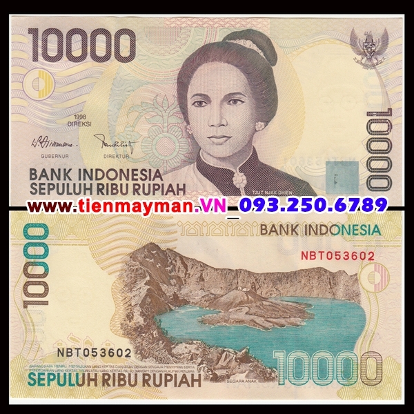 Tiền giấy Indonesia 10000 Rupiah 1998 UNC