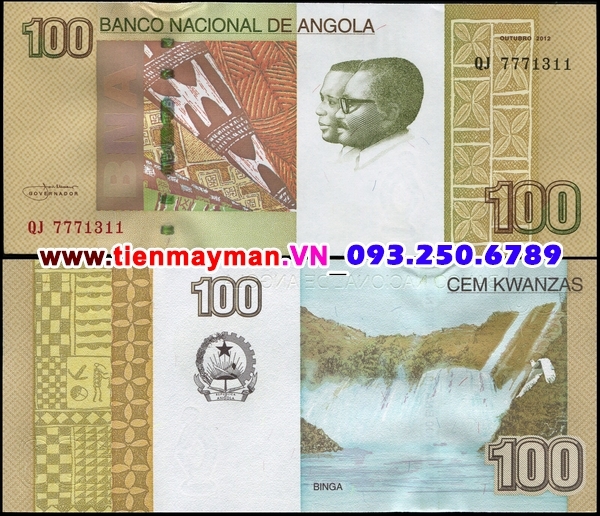 Tiền giấy Angola 100 Kwanzas 2012 UNC