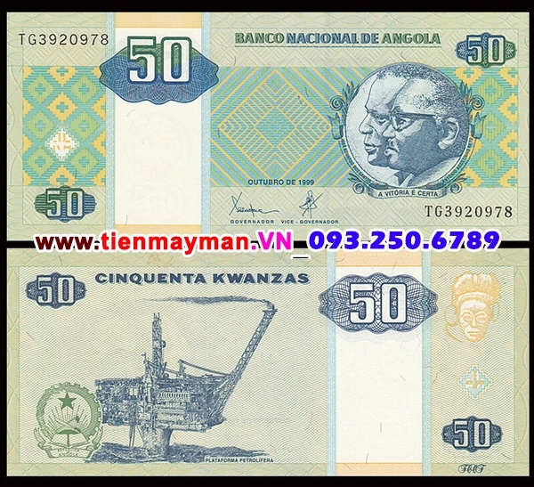 Tiền giấy Angola 50 Kwanzas 1999 UNC