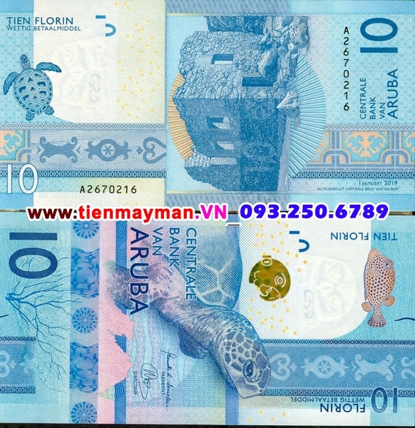 Tiền giấy Aruba 10 Florin 2019 UNC