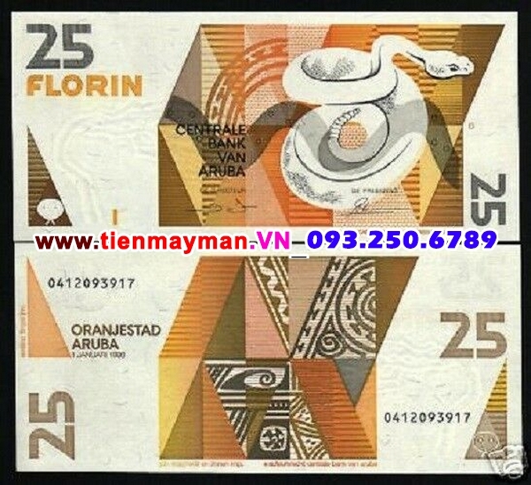 Tiền giấy Aruba 25 Florin 2008 UNC