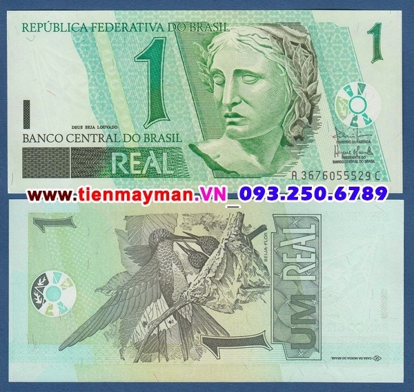 Tiền giấy Brazil 1 Real 2003 UNC
