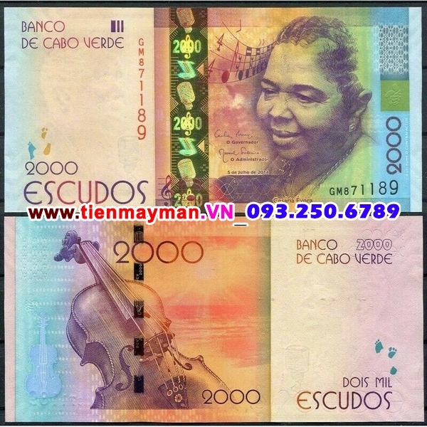 Tiền giấy Cape Verde 2000 Escudos 2014 UNC