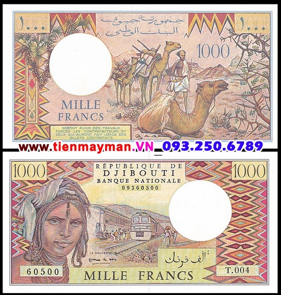 Tiền giấy Djibouti 1000 Francs 1991 UNC