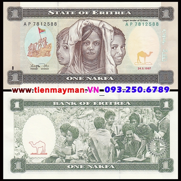 Tiền giấy Eritrea 1 Nakfa 1997 UNC