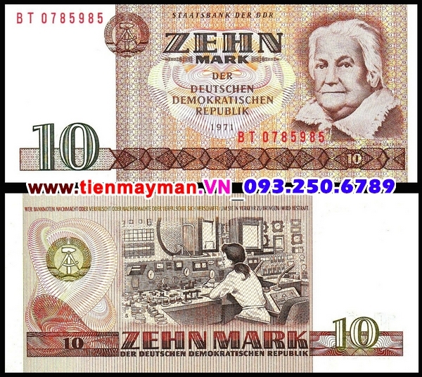 Tiền giấy Germany 10 Mark 1971 UNC