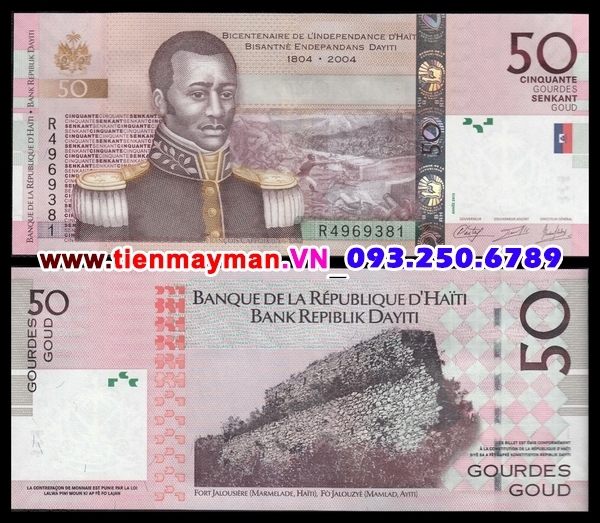 Tiền giấy Haiti 50 Gourdes 2013 UNC