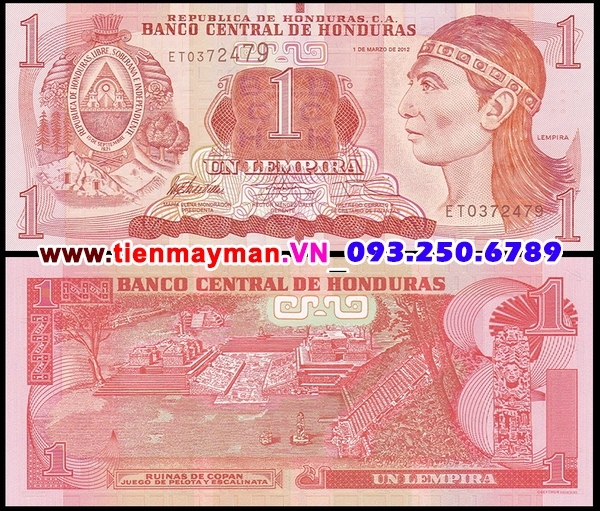 Tiền giấy Honduras 1 Lempira 2005 UNC