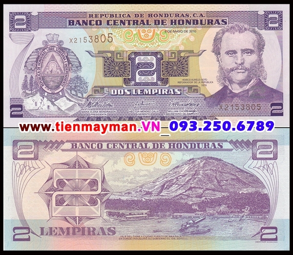 Tiền giấy Honduras 2 Lempira 2006 UNC
