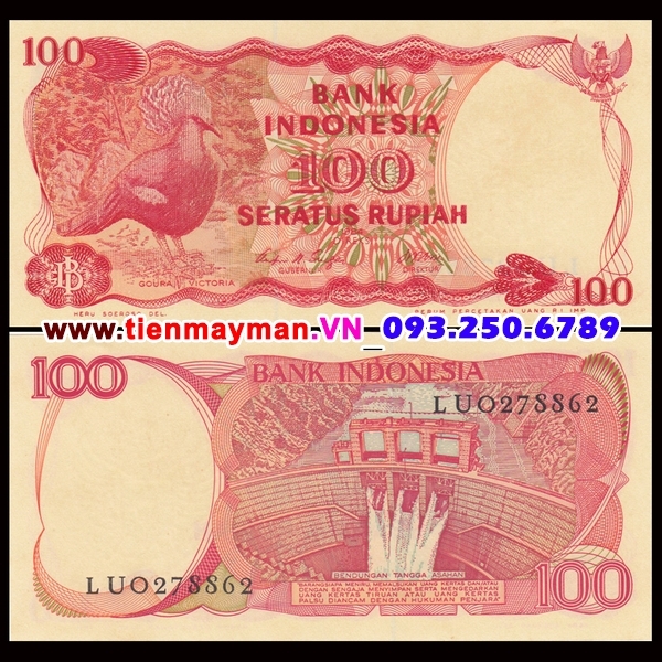 Tiền giấy Indonesia 100 Rupiah 1984 UNC