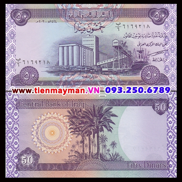 Tiền giấy Iraq 50 Dinar 2003 UNC