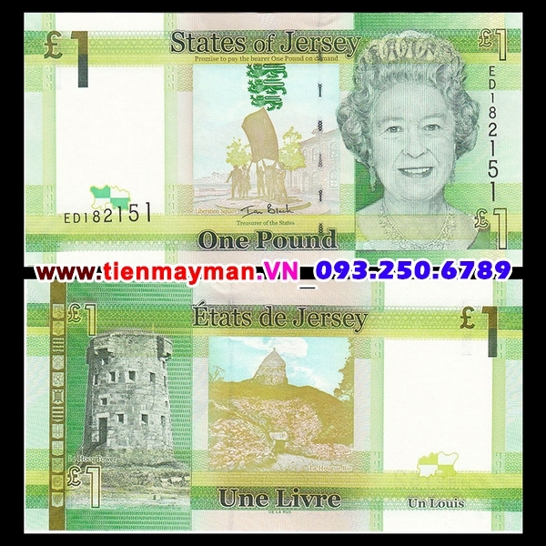Tiền giấy Jersey 1 Pound 2010 UNC