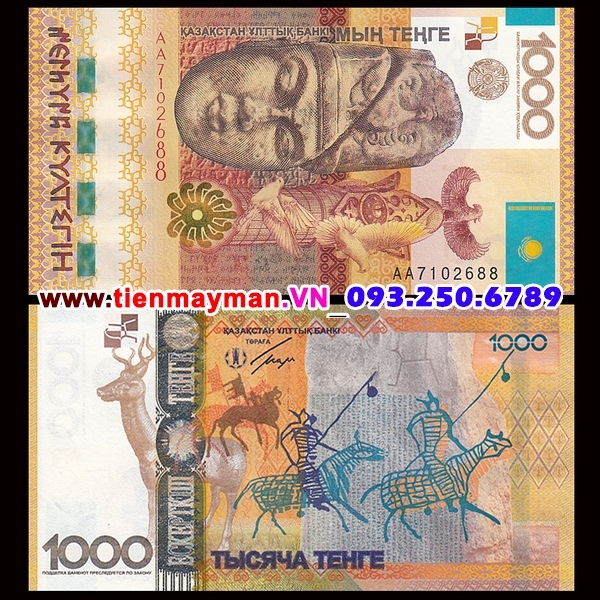 Tiền giấy Kazakhstan 1000 Tenge 2013 UNC