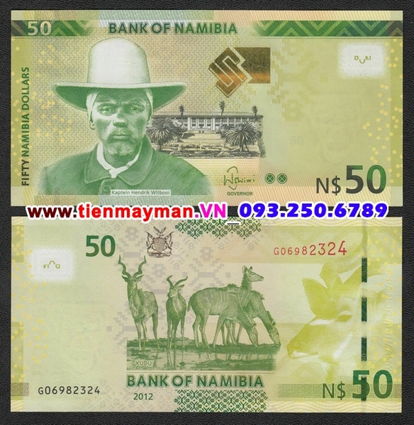 Tiền giấy Namibia 50 Dollar 2012 UNC