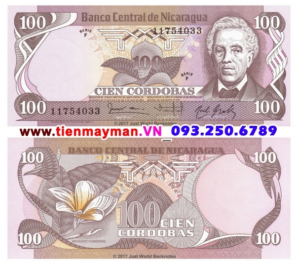 Tiền giấy Nicaragua 100 Cordobas 1985 UNC