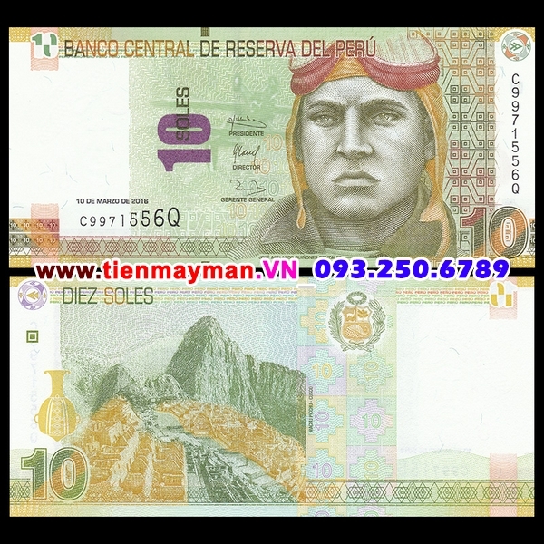 Tiền giấy Peru 10 Soles 2011 UNC