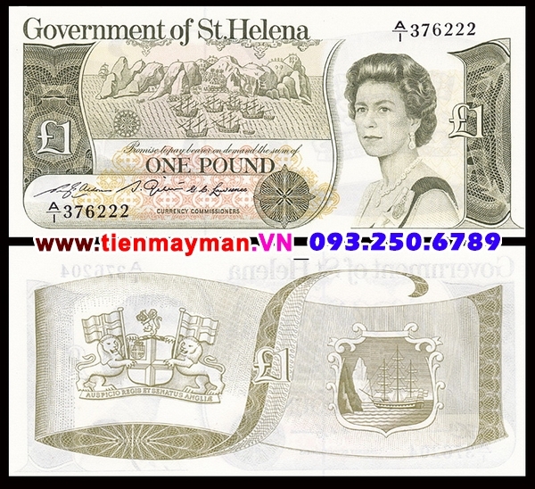 Tiền giấy Saint Helena 1 Pound 1982 UNC