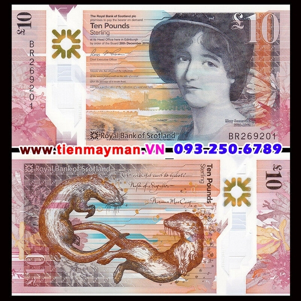 Tiền giấy Scotland 10 Pound 2017 Royal Bank
