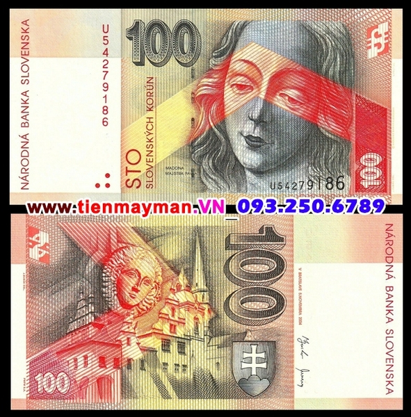 Tiền giấy Slovakia 100 Korun 2004 UNC