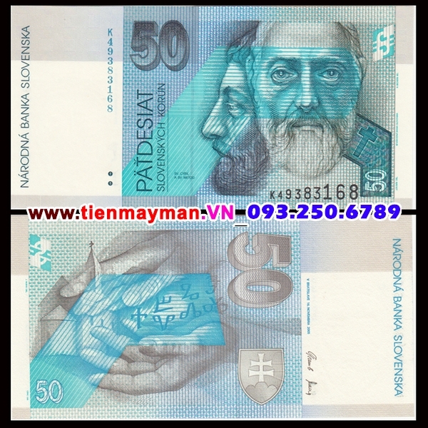 Tiền giấy Slovakia 50 Korun 2006 UNC