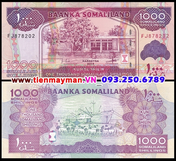 Tiền giấy Somaliland 1000 Shillings 2011 UNC