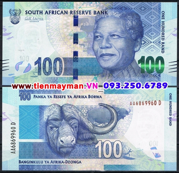 Tiền giấy Nam Phi 100 Rand 2012 UNC