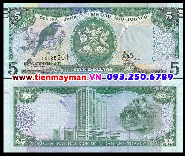 Tiền giấy Trinidad and Tobago 5 Dollar 2006 UNC