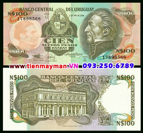 Tiền giấy Uruguay 100 Pesos 1987 UNC